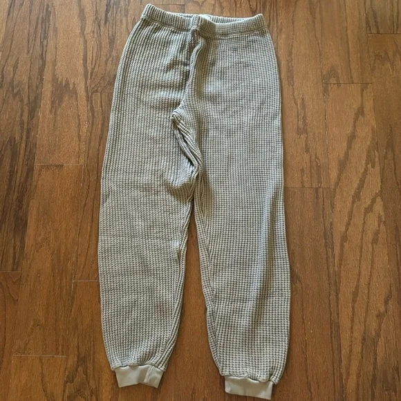 NWOT MATE the Label Waffle Knit Joggers in Bark - Picture 2 of 6